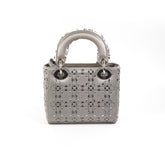 Christian Dior Mini Lady Dior Satin Grey